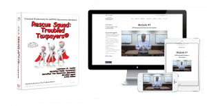 Picture of the binder and laptop displaying the course